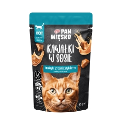 Pan Mięsko Kawałki w sosie Indyk z tuńczykiem (dorosły) 85 g